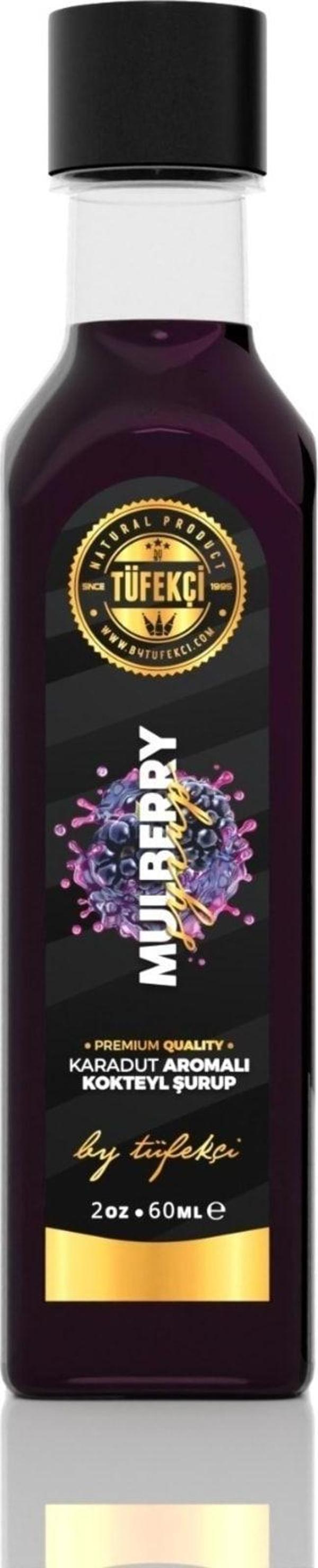 By Tüfekçi Karadut Şurup Yoğun Lezzet Yüksek Aromalı Yeni Formül (60Ml) - Image 1