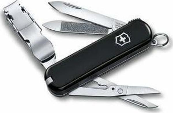 Victorinox VT 0.6463.3 Tırnak Makaslı Çakı Siyah  - Image 1