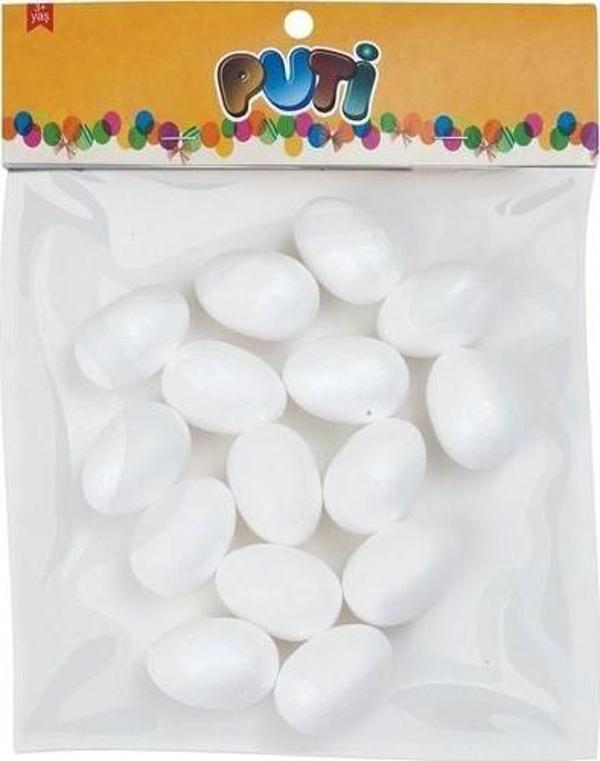Puti Köpük Yumurta 3,5 cm 15'li - Image 1