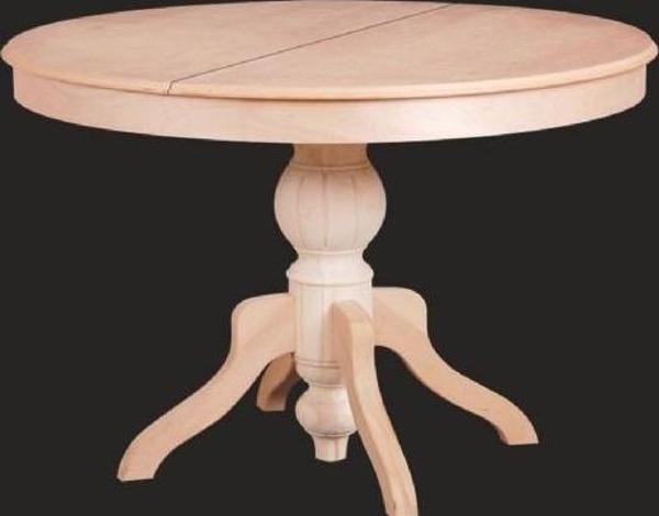 Baba Masa 17762 Ihlamur Ayak Model Klasik Kayın Kaplam MDF Tabla HAM Natüre Doğal - Image 1