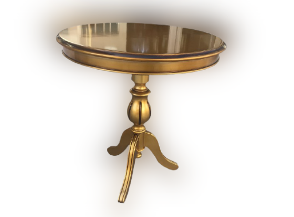 Fiskos 17379 Baba ayak Model Parlak Kayın Arslan ayak MDF Parlak Gold El Yapım - Image 1