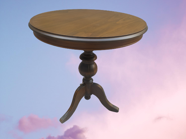 Fiskos 17385 Baba ayak Model Parlak Kayın Arslan ayak MDF tabla Ceviz El Yapım - Image 1