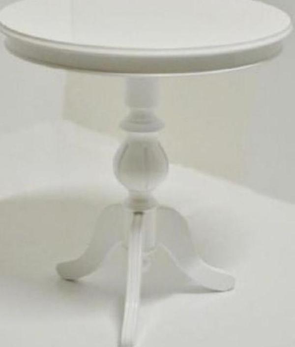 Fiskos ST 17748 Baba ayak Model Parlak Kayın Arslan ayak MDF tabla Parlak Beyaz - Image 1