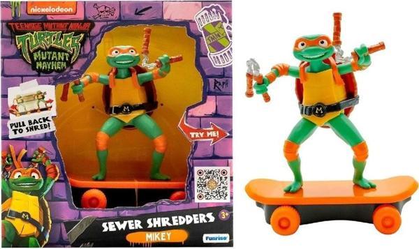 Tmnt Ninja Kaplumbağalar Çek Bırak Kaykay Figür Mikey - Image 1