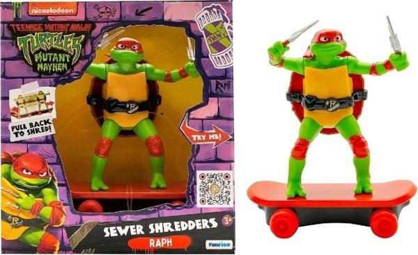 Tmnt Ninja Kaplumbağalar Çek Bırak Kaykay Figür Raph - Image 1