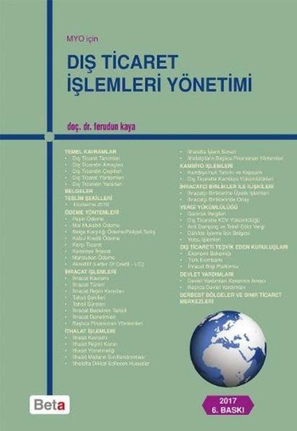 M.Y.O. İçin Dış Ticaret İşlemleri Yönetimi - Beta Yayınları - Image 1