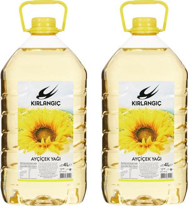 Kırlangıç Ayçiçek Yağı 4 lt Pet x 2 Adet - Image 1