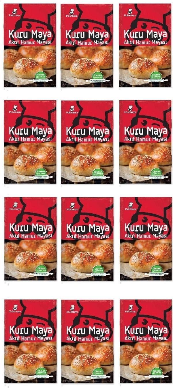 Pakmaya Kuru Maya 100 Gr X 12 Adet - Image 1