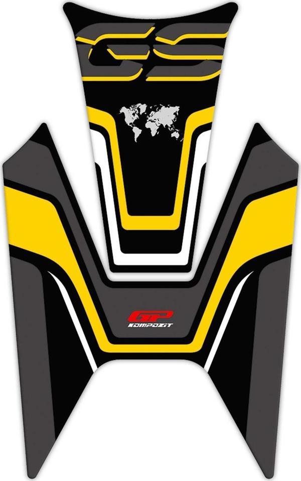 GP Kompozit BMW R 1200 GS 2013-2023 Uyumlu Tank Pad Siyah-Sarı - Image 1