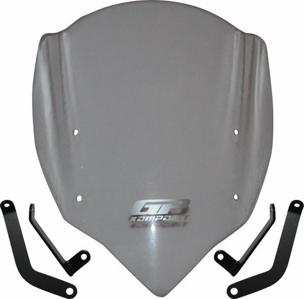 GP Kompozit CF Moto 400 NK / 650 NK 2017-2020 Uyumlu Ön Cam Şeffaf - Image 1