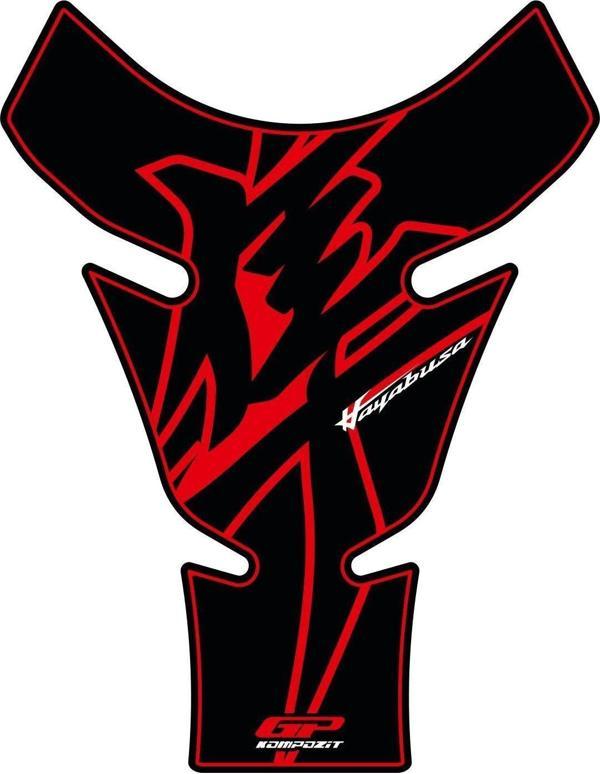 GP Kompozit Suzuki Hayabusa 1999-2023 Uyumlu Tank Pad Kırmızı - Image 1