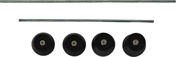 GP Kompozit Yamaha R6 2008-2016 Uyumlu Aks Koruma Takoz Seti Siyah - Image 1