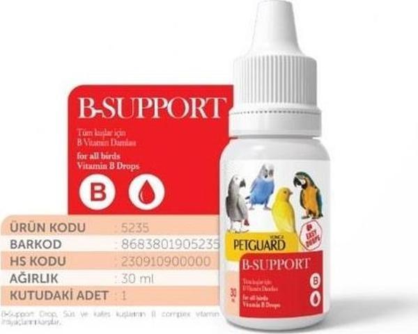 PETGUARD KUŞ VİT B- SUPPORT 30 ml. - Image 1