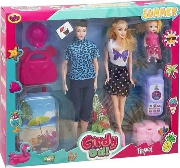 Oydaş Oyuncak 2455 Cindy Doll Aile Tatil Seti Oyuncak - Image 1