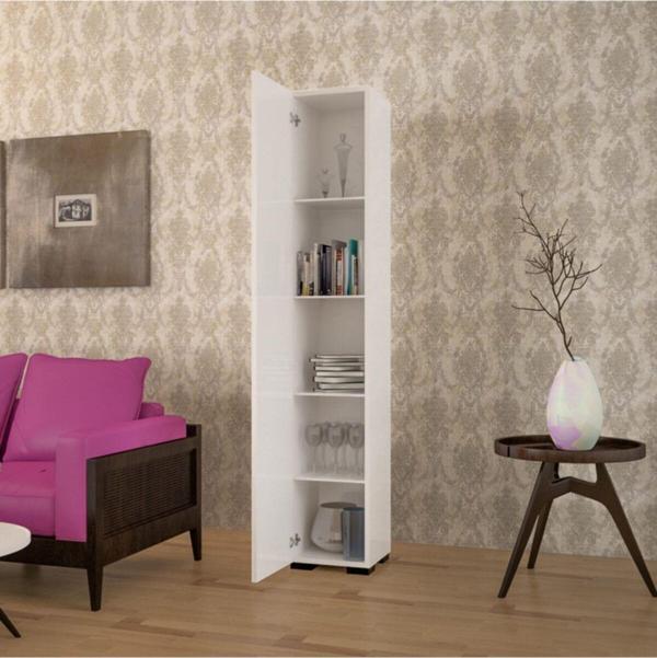 Modilayn Beyaz Çok Amaçlı 5 Raflı Dolap Ard-538 - Image 1