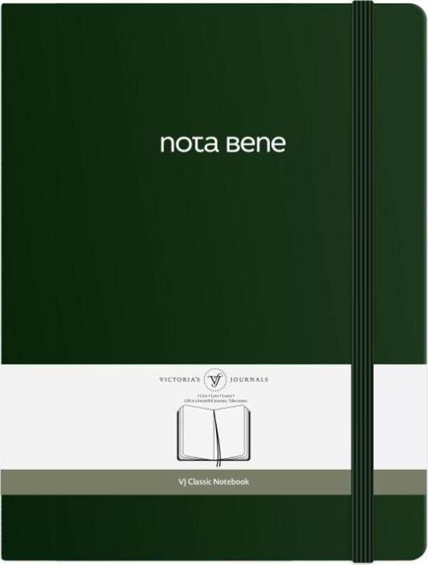 Victoria's Journals Nota Bene Classic Sert Kapak Defter, 19x25 cm, Çizgili - Image 1