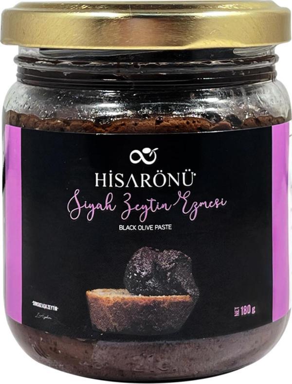 Hisarönü Doğal Siyah Zeytin Ezmesi 180 g ℮ - Image 1