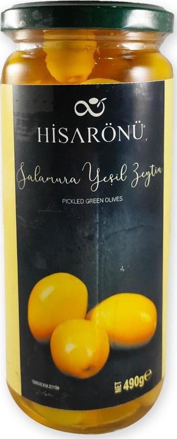 Hisarönü Salamura Yeşil Zeytin 490 g ℮ - Image 1