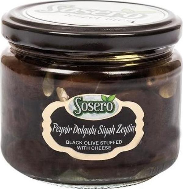 Sosero Peynir Dolgulu Siyah Zeytin 290 g ℮ - Image 1