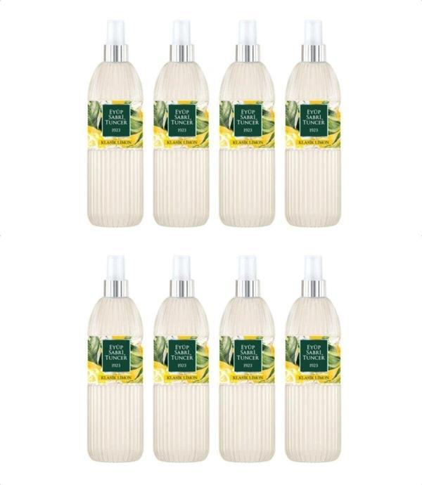 Eyüp Sabri Tuncer Klasik Limon  Sprey Kolonya - Pet Şişe 8 Adet 150 ml - Image 1
