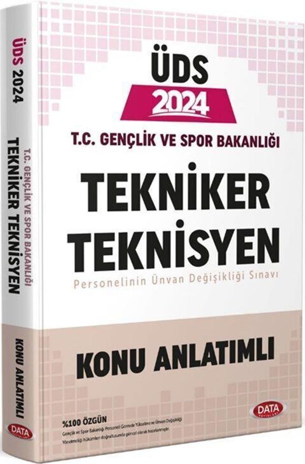 2024 ÜDS T.C Gençlik Ve Spor Bakanlığı Tekniker Teknisyen Konu Anlatımlı - Data Yayınları - Image 1