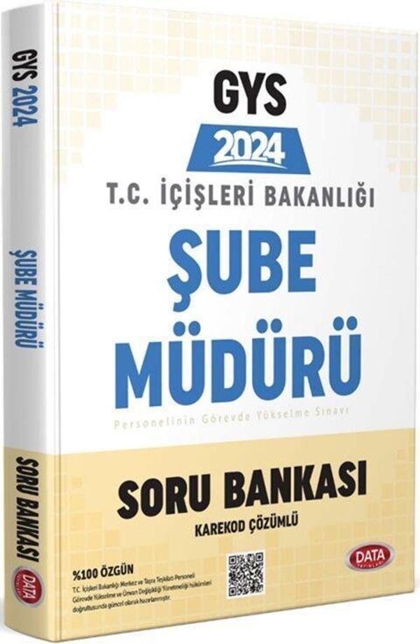 T.C. İçişleri Bakanlığı Şube Müdürü GYS Soru Bankası - Data Yayınları - Image 1