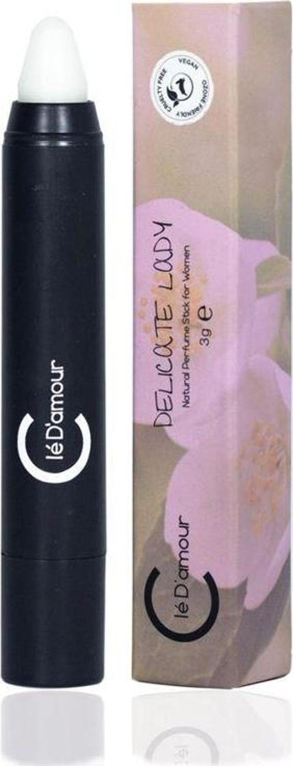Delicate Lady (Çiçeksi) Women - Kadın Stick Parfüm 3 gr - Vegan - Image 1