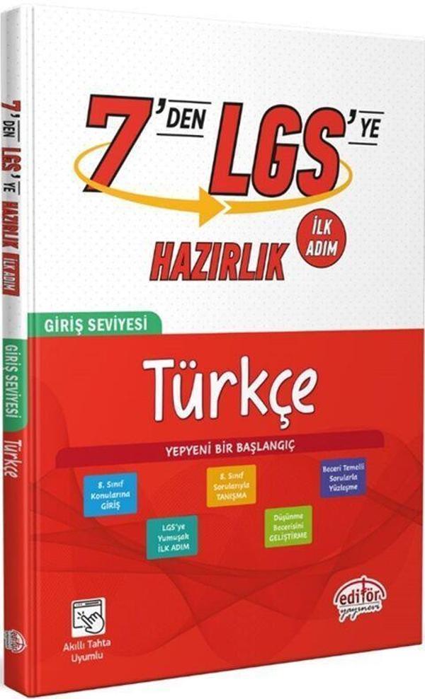 7 den LGS ye Hazırlık Türkçe - Editör Yayınevi - Image 1