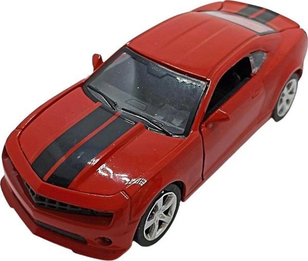 Pshoplay Metal Oyuncak Araba 1:36 Ölçek Bagaj Açılır Çek Bırak Kırmızı Model Araba - Image 1