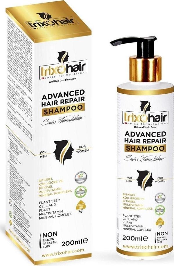 Trixohair Saç Dökülmesine Karşı Saç Bakım Şampuanı Kadınlar İçin 200 Ml Patentli İçerik Ve Kök Hücre Teknolojisi - Image 1