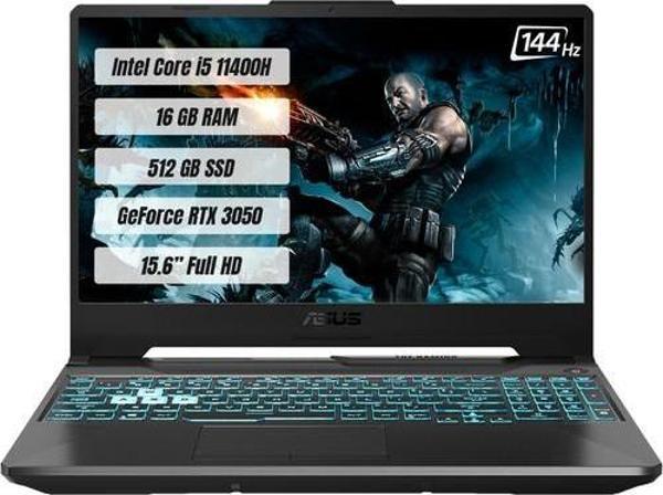 Asus TUF Gaming F15 FX506HC-HN373 Intel Core i5 11400H 16GB 512GB SSD RTX3050 144 Hz Freedos 15.6 FHD Bilgisayar - Image 1