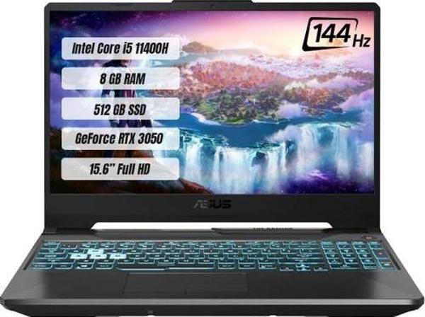 Asus Tuf Gaming F15 FX506HC-HN409 Intel Core i5 11400H 8 GB 512 GB SSD RTX 3050 144 Hz FreeDos 15.6 FHD Bilgisayar - Image 1