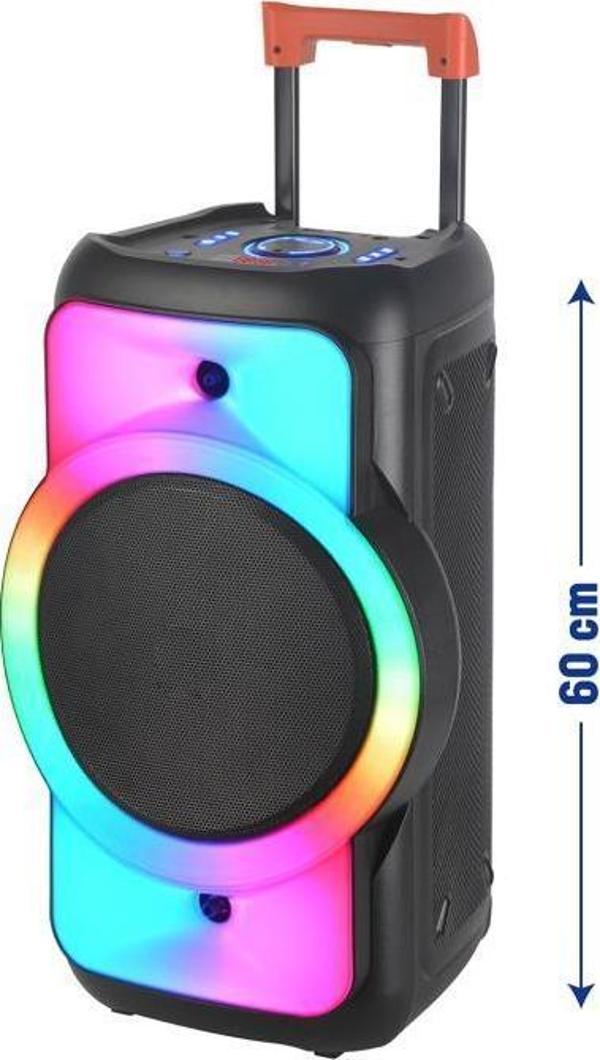 Sunix 3600 Mah 12 İnç Uzaktan Kumanda Ve Mikrofonlu Led Işıklı Bluetooth Hoparlör Bts-73 - Image 1