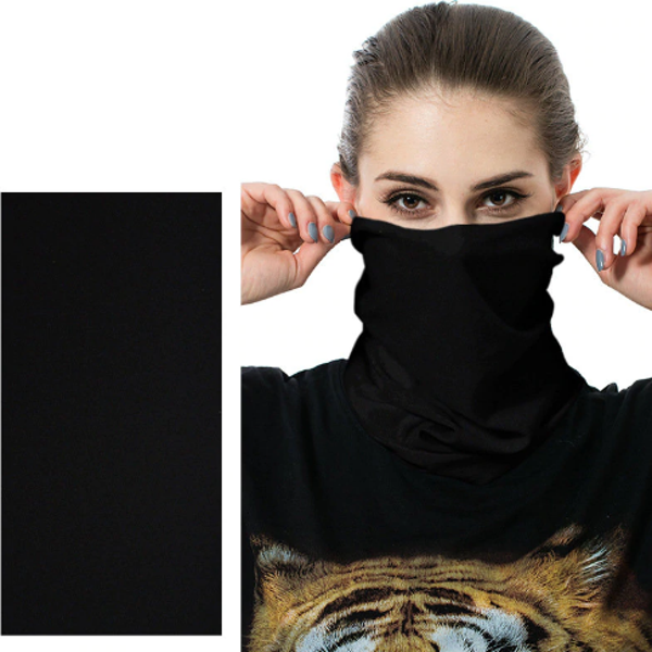 Parti Malzemesi Siyah Renk Baf Bandana Maske - Image 1