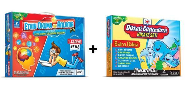 Adeda Etkin Okuma ve Anlama Seti 1. Kademe + Balina Baliba Kutulu Set - Adeda Yayıncılık - Image 1