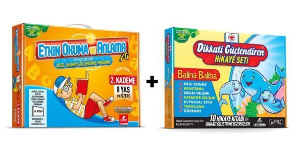 Adeda Etkin Okuma ve Anlama Seti 2. Kademe +Balina Baliba Kutulu Set - Adeda Yayıncılık - Image 1