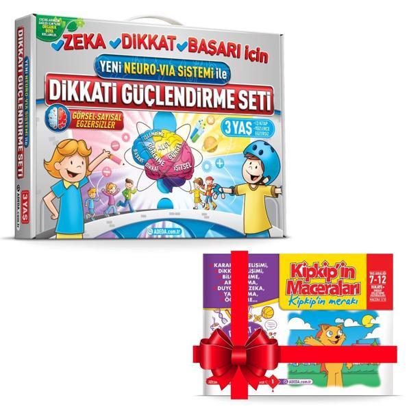 Adeda Dikkati Güçlendirme Seti DGS 3 Yaş - Hikaye Kitabı Hediye  - Adeda Yayıncılık - Image 1