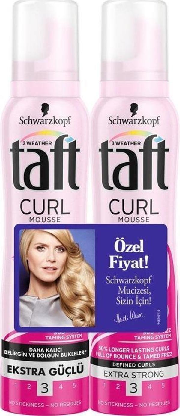 Taft Köpük Curl&Flex 2'li 150 ml +150 ml - Image 1