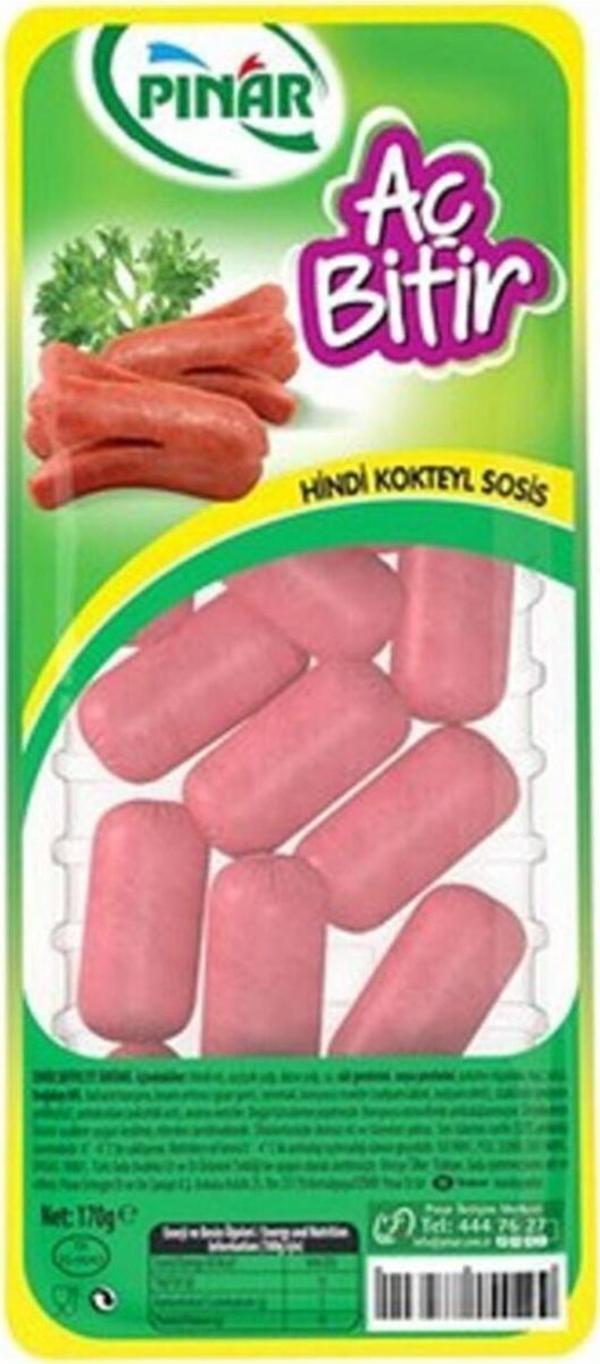 Pınar Aç Bitir Hindi Kokteyl Sosis 170 G - Image 1