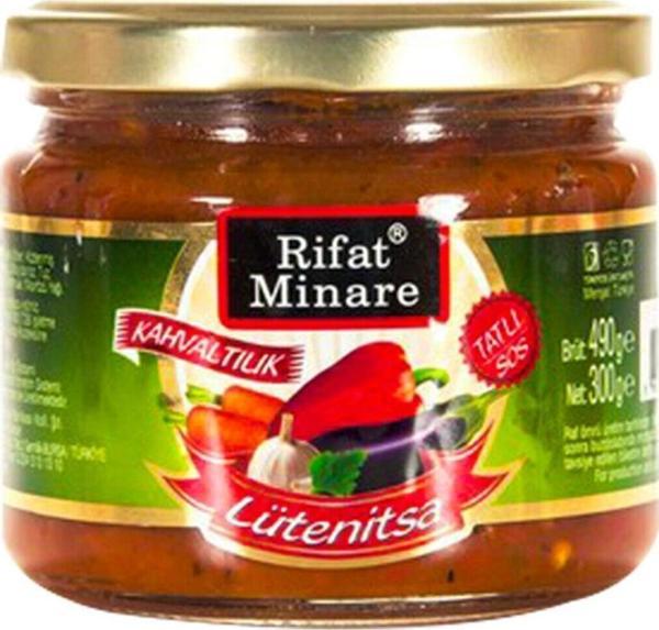 Rifat Minare Lutenitsa Kahvaltılık Tatlı Sos Cam Kavanoz 300 Gr - Image 1