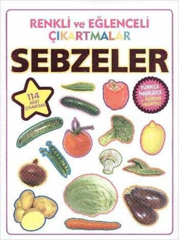Renkli ve Eğlenceli Çıkartmalar - Sebzeler - Parıltı Yayınları - Image 1
