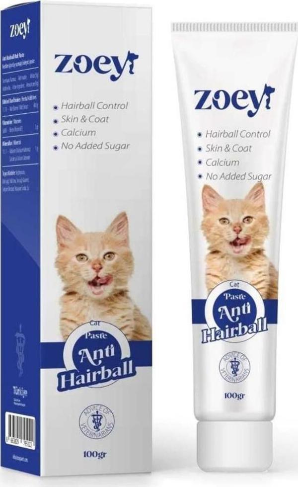Zoey Anti Hairball Paste Kediler İçin Tüy Yumağı Önleyici Malt 100 gr - Image 1
