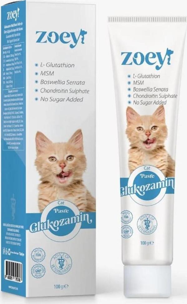Zoey Glukozamin Paste Kediler için Eklem Sağlığını Desteleyen Malt 100 gr - Image 1