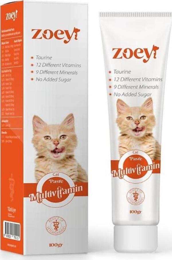 Zoey Multivitamin Paste Kediler İçin Malt 100 gr - Image 1