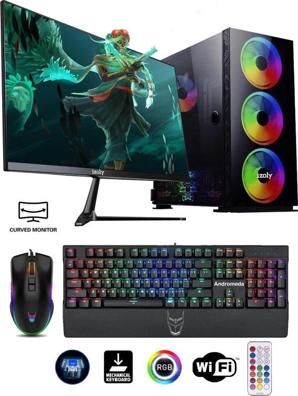 izoly Duriel X I7-10700f 16gb 512gb M.2 Nvme 1660s 6gb 24" Oyuncu Masaüstü Bilgisayarı - Image 1