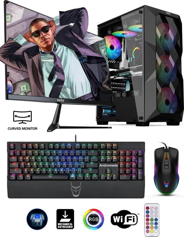 izoly İzoly Dragonair Y İ3-12100F 16GB 256GB M.2 NVMe GTX1660S 6GB 27" 165Hz Oyuncu Masaüstü Bilgisayarı - Image 1