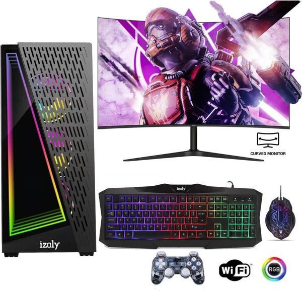 izoly İzoly Lotus X TM i5-4590 16GB 256GB SSD RX 580 8GB 24'' Oyuncu Masaüstü Bilgisayarı - Image 1