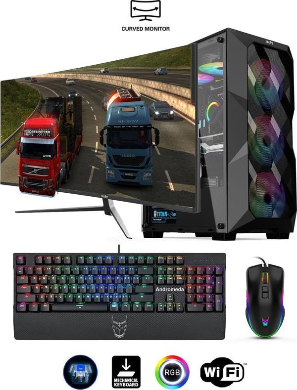 izoly İzoly Mareep Y i5-12400F 16GB 512GB M.2 NVMe RTX 2060S 6GB 27" 165Hz Oyuncu Masaüstü Bilgisayarı - Image 1