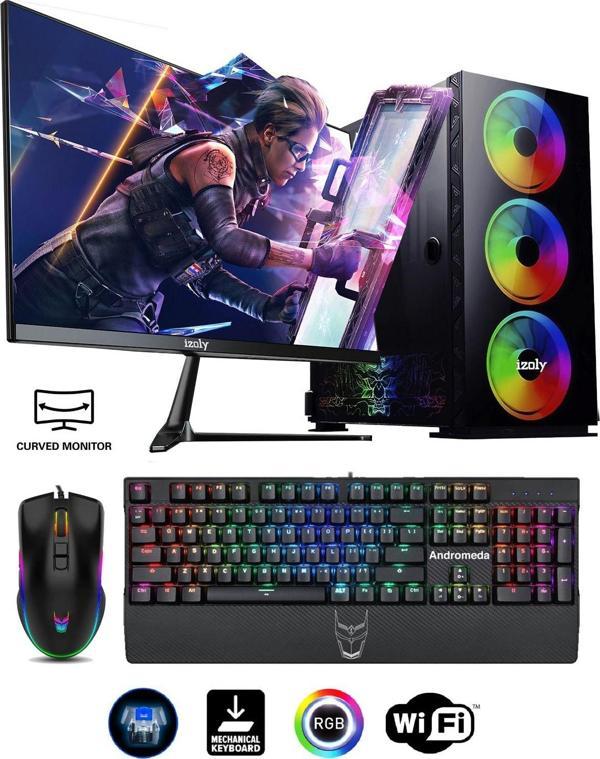 izoly King I5 12400f 16gb 512gb M2 Nvme Rtx2060 Super Oc 8gb ''24 Oyuncu Masaüstü Bilgisayarı - Image 1