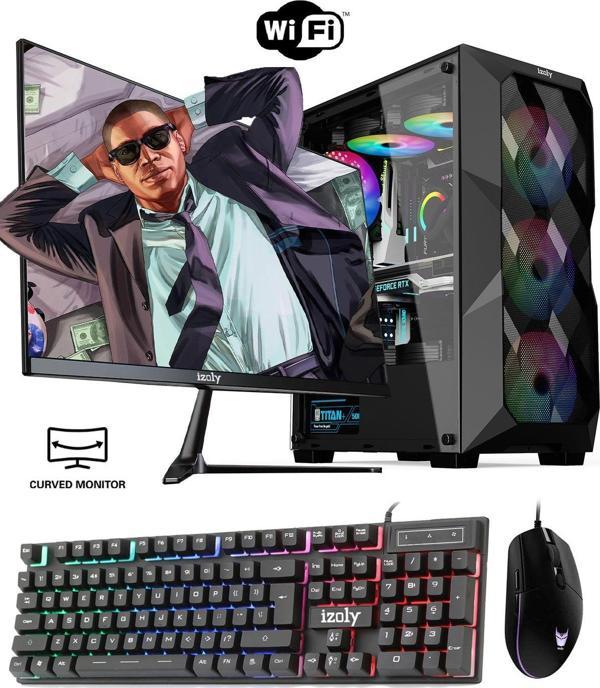 izoly Kirlia X I5-12400f 16gb 512gb M.2 Nvme Rx 580 8gb 24" Oyuncu Masaüstü Bilgisayarı - Image 1